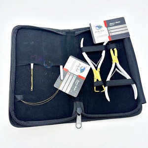 ชุดเครื่องมือสำหรับต่อผมและลูกปัดแบบมืออาชีพสีขาวจำนวน4ชิ้นชุดคีมถอดสำหรับลูกปัดไมโครหมึก - Product Image 5