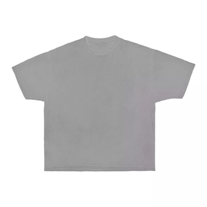 เสื้อยืดโอเวอร์ไซส์ผู้ชายผ้าฝ้ายเฟรนช์เทอร์รี่ 280 GSM สีน้ำเงิน พิมพ์ลายพัฟฟ์ด้วยเทคนิค DTG พร้อมโลโก้สั่งทำพิเศษ เสื้อยืดผ้าฝ้าย 100% สำหรับผู้ชาย ทรงหลวม พิมพ์ลาย - Product Image 2