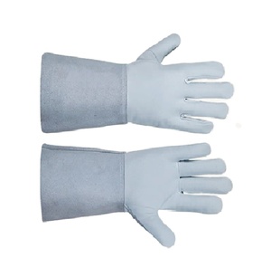 Gants de soudage TIG en cuir de vachette fendu Gants de soudage tig de sécurité industrielle Qualité Résistant à la chaleur Long - Product Image 4
