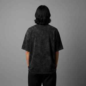 New Arrived Oversized Hip Hop Men's T-Shirts <b>Drop</b> Shoulder Acid Wash O-Neck Short Sleeve Baggy 100% Cotton Plus Size - Product Image 3