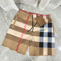 Yeni Gelen Sportif Tasarımcı Düz Renk Çevre Dostu Board Şort Erkek Kadın Özel Hızlı Kuruyan Palmiye Baskılı %100 Polyester Kanvas Kumaş