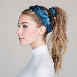 High Quality Running Ponytail <b>Headband</b> Women Streetwear Sublimation Pony Tail Caps Head Ponytail Hole Workout <b>Headband</b> - Product Image 1