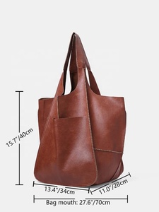 Femmes Designer Trendy Hobo Tote Stylish Sacs à main Lady Fashion Sac à bandoulière en cuir véritable Sac à main en cuir pour femmes - Product Image 6