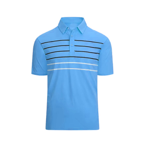 Chemises Polo en Coton 160G Imprimées à Manches Courtes Anti-boulochage Tissu Doux Respirant Été Décontracté Hommes Smart Casual Golf - Product Image 1