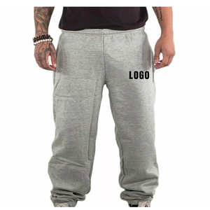 Pantalon de survêtement ample et surdimensionné en coton imprimé, taille haute, respirant et écologique pour homme - Product Image 1