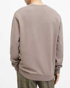 Men's Long Sleeve Color Blocked Crewneck Sweatshirt With <b>Logo</b> Front Regular Fit Casual Knitted Cotton O-Neck - Product Image 3