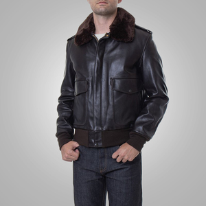 <b>Men</b>’s <b>Faux</b> <b>Leather</b> Bomber <b>Jacket</b> Zip-up Casual Fashion Outerwear Custom Wholesale <b>Jacket</b> For <b>Men</b> - Product Image 4