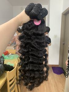 Venta al por mayor barato 100% virgen vietnamita pelo crudo sin procesar extensión de pelo rizado camboyano Natural estilo de onda profunda precio bajo - Product Image 3