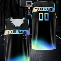 Camiseta de baloncesto personalizada para jóvenes con nombre y número, transpirable, cómoda para entrenamiento y juegos, perfecta para deportes al aire libre