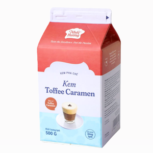 เครื่องดื่ม ผลิตภัณฑ์อาหาร กาแฟ ชานม และของหวาน ฮาลาล ทอฟฟี่ คาราเมล เดสเซอร์ทครีมเมอร์ 500 กรัม รับผลิตแบบ OEM/ODM ผลิตภัณฑ์จากต่างประเทศ - Product Image 1