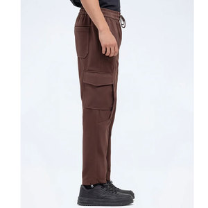 Pantalon cargo décontracté moderne pour homme, coupe ample, en coton mélangé confortable, style streetwear, pantalon décontracté - Product Image 4