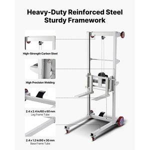Carrello Elevatore Manuale con Capacità di 3 Tonnellate, Altezza Massima di Sollevamento 70 cm e Portata di 250 kg - Product Image 5