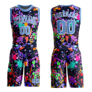 Maillots de basket rétro personnalisés pour hommes avec broderie en twill, respirants, à séchage rapide, en maille, pour l'été, style ensemble - Product Image 5