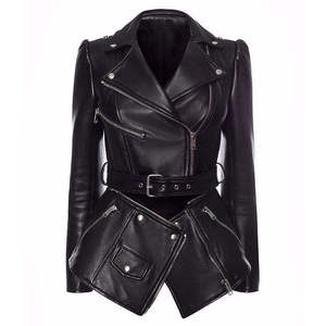 New Causal Vintage PU Leather Jacket Coat <b>Men</b> Spring Outfit Design Motor Biker Pocket Leather Jacket New Arrival <b>Men's</b> Casual - Product Image 2
