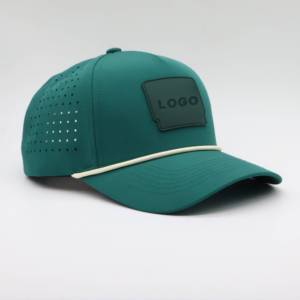 Casquette de sport perforée découpée au laser, casquette de baseball performante, casquette de sport technique respirante, casquette de course personnalisée imperméable en gros - Product Image 6