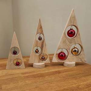 Arbre de Noël en bois et MDF, décoration festive pour la maison, pour la saison de Noël, modèle RR ENTERPRISES RR202515915 - Product Image 5