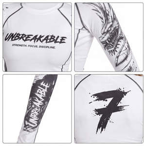 <b>Women</b> Gym Wear <b>Rash</b> <b>Guard</b> Top Sublimation Printed Crew Neck Compression Top Ladies Breathable Workout Base Layer Tee - Product Image 6
