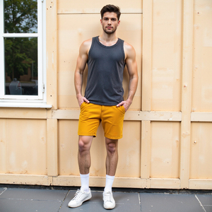 Débardeur côtelé délavé style urbain pour homme, 100% coton, 315G, coupe décontractée - Product Image 6