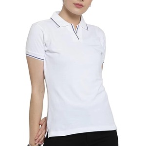 Camiseta Polo Transpirable para Mujer, Color Sólido, Algodón, Manga Corta, Tejida, con Botones, Informal, para Verano 2026 - Product Image 2