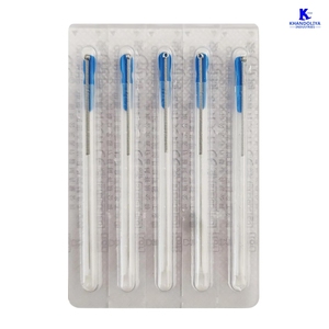 Aiguilles d'acupuncture K-Star KN75 avec tube guide, paquet de 100 pièces, aiguilles jetables stériles 0,25x75 mm - Product Image 4