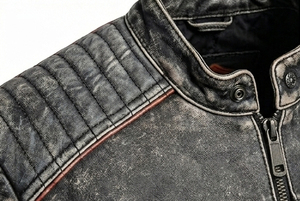 Nouvelle collection de vêtements de sécurité et de protection, veste en cuir Fast Lane, tendance, service OEM ODM acceptable, vestes pour hommes - Product Image 3