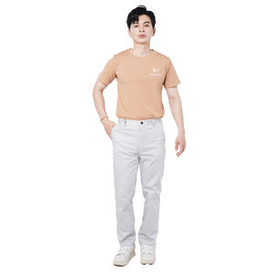 Uniforme Resistente Unisex para Cafetería, Restaurante y Panadería, Conjunto de Camisa Polo de Poliéster Tejido y Delantal, Ropa de Trabajo Personalizable para Personal - Product Image 1