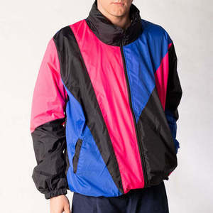 Wholesale Retro <b>80s</b> 90s Vintage Solid Casual Windbreaker Set Women Men Hooded Tracksuit Waterproof Sportswear Neon Jogging <b>Suit</b> - Product Image 6