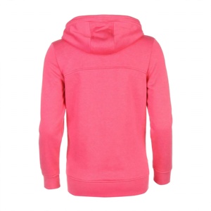 DEMAND INDUSTRIES Women's Pink Full Sleeve Hooded <b>Zip</b>-<b>Up</b> Sweatshirt Solid Color Knitted Cotton Breathable Eco-Friendly Casual - Product Image 2