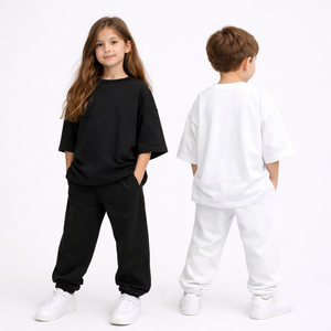 OEM 2026 New Arrival Wholesale Custom logo Clothing Summer Clothes French Terry Two Piece Sweatshirt Short <b>Sets</b> - Product Image 6