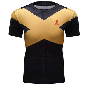 Camiseta de sublimación de primera calidad para hombre, corte holgado, estampada, 100% algodón, contraste de color, el mejor material al por mayor - Product Image 1