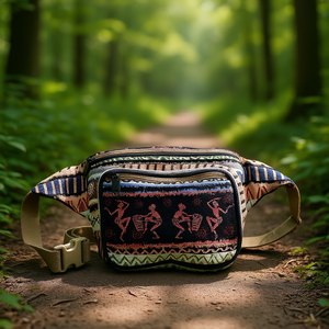Sac banane en coton et chanvre, confortable et élégant, à porter à la main - Product Image 3