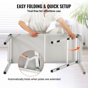 Tavolo da Bar Pieghevole Portatile con Borsa per il Trasporto per Interni ed Esterni, Fiere, Podio, Feste, Picnic, Esposizioni, Stoccaggio - Product Image 6