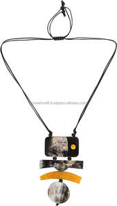 Collier élégant en corne de buffle pour femmes Vente chaude Style religieux Chaîne à la mode avec perle diamant perle Meilleurs tarifs - Product Image 5