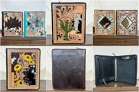 Portafolio de Cuero Personalizado Hecho a Mano, Carpeta con Anillas A4, Organizador de Documentos Estilo Occidental, Diario, Cuaderno, Carpetas de Archivos para Unisex