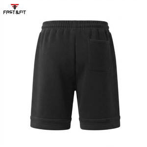 New Arrivals Custom Breathable Waterproof Quick Dry Digital Printing Solid <b>Zipper</b> Fly Casual Style Sports Fitness <b>Shorts</b> - Product Image 5