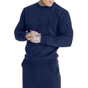 Oversized Streetwear for men Cotton Winter Men's Custom Print Distressed embroidery Sweatshirt <b>Pant</b> Sets Acid Washed Tracksuits - Product Image 5