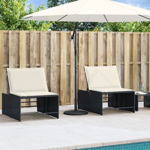 Base de parasol de patio durable en polyéthylène et béton, 26,5 lb, noire - Product Image 3