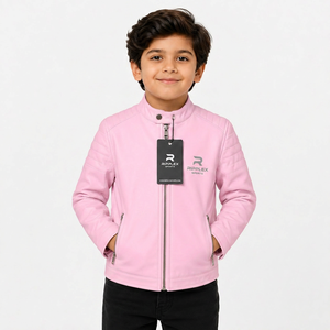 Stylish kids Trendy kids leather jacket featuring premium comfort durable stitching <b>warm</b> protection and fashionable everyday - Product Image 4