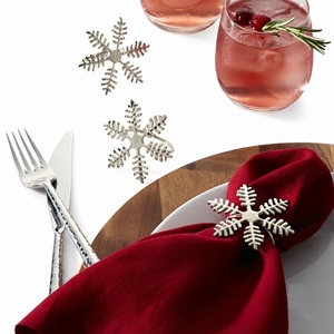 Juego de servilleteros de nudo dorado al por mayor, elegantes servilleteros de metal hechos a mano para bodas, banquetes y uso en hoteles - Product Image 3