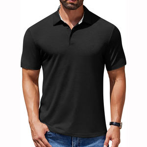 Camiseta Polo Personalizada al por Mayor para Hombre, Tela de Algodón Suave, Camisetas Polo Lisas para Vacaciones, Combinación de Colores - Product Image 1