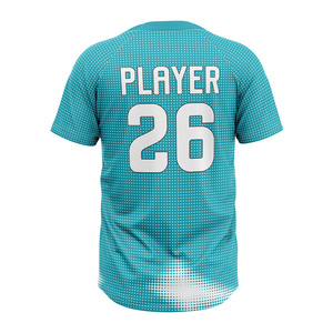 เสื้อเบสบอลซอฟต์บอลแบบสั่งทำพิเศษสำหรับผู้ชาย แบบ 2 กระดุม ผ้าโพลีเอสเตอร์พรีเมียม ชุดยูนิฟอร์มทีม ขายส่งจำนวนมาก - Product Image 6