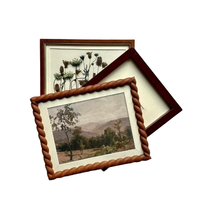 Marco de Fotos de Madera de Mango con Diseño Personalizado Moderno y Vintage para Amigos y Familiares, a Precio de Mayoreo