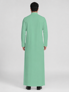New Customized 2026 Cross Border Foreign Trade Long Polyester Middle Eastern <b>Men</b> Clothing Ankle Length Button Pocket Stock - Product Image 2