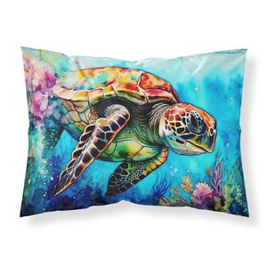 Léger Super doux facile d'entretien décoratif oeuvre taie d'oreiller caouanne tortue de mer taille Standard housses de coussin - Product Image 1