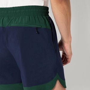 Shorts bleus et verts pour hommes, shorts de jogging en coton, shorts de sport pour hommes, taille élastique, shorts en coton uni pour hommes - Product Image 4