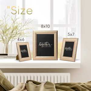 Cadre photo en métal pour la décoration de l'espace de vie, cadeau pour les anniversaires et occasions spéciales, cadres finis chrome de luxe - Product Image 4