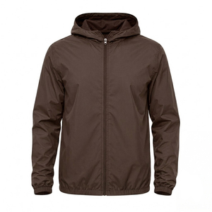 Veste coupe-vent légère pour homme, style à capuche, couleur unie, qualité supérieure, vente directe d'usine, veste en nylon coupe-vent - Product Image 3