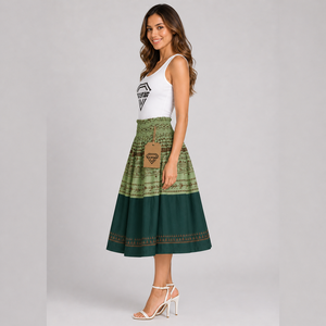 Women Hawaiian Island Floral Maxi <b>Skirt</b> Tropical Beach Autumn Vacation Casual Lightweight Flowy <b>Skirt</b> Custom Wholesale - Product Image 3