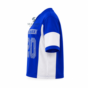 เสื้อเจอร์ซีย์ฟุตบอลผู้หญิง Zeta Phi Beta Sorority แบบมีประกายวิบวับ คอวี แขนสั้น ผ้าตาข่าย ระบายความชื้น เสื้อทีมสำหรับการแสดง - Product Image 3