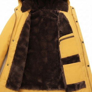 Custom <b>Men's</b> Hooded Winter Padded <b>Jacket</b> Thermal Insulated Outdoor Wear OEM ODM - Product Image 4